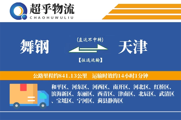 舞钢到天津物流专线