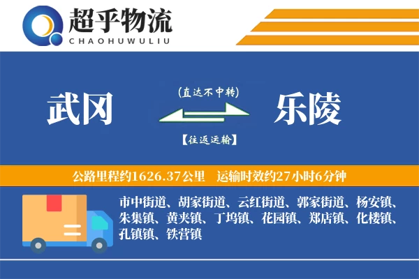 武冈到乐陵物流专线