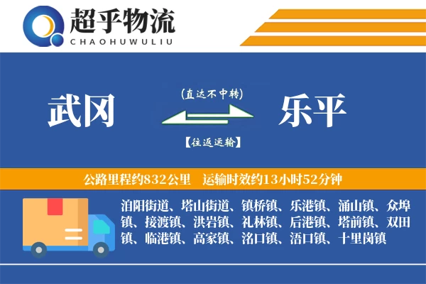 武冈到乐平物流专线