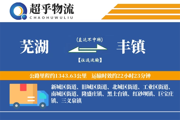 芜湖到丰镇物流专线