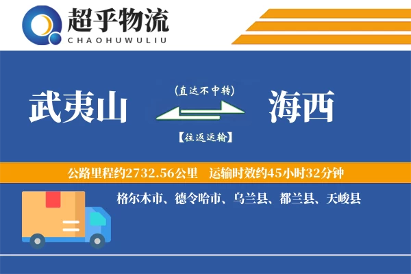 武夷山到海西物流专线