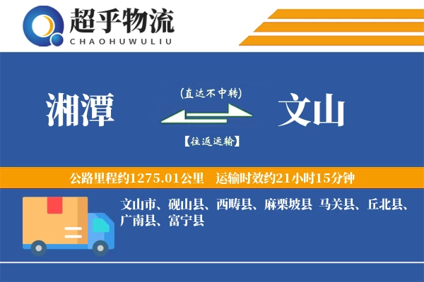 湘潭到文山物流专线