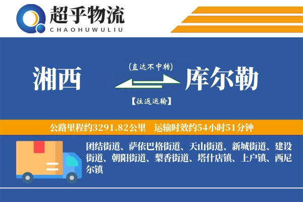 湘西到库尔勒物流专线