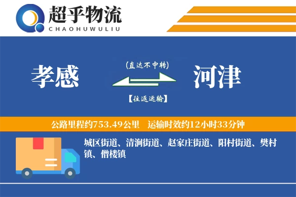 孝感到河津物流专线