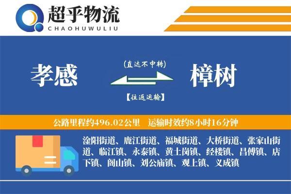 孝感到樟树物流专线