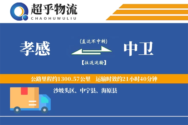 孝感到中卫物流专线