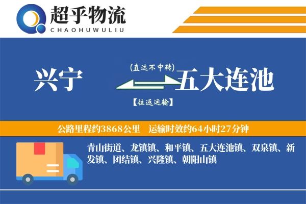 兴宁到五大连池物流专线