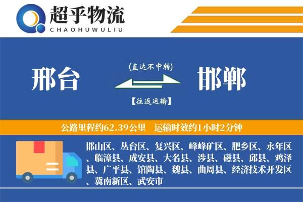 邢台到邯郸物流专线