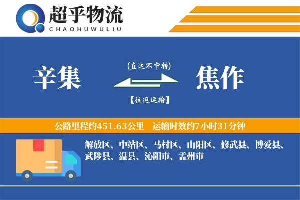 辛集到焦作物流专线