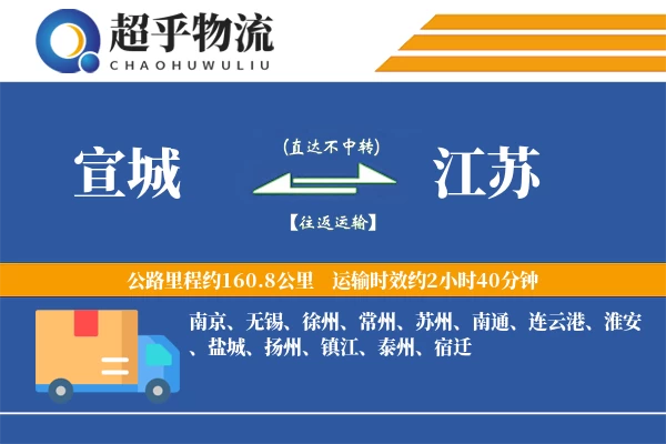 宣城到江苏物流专线