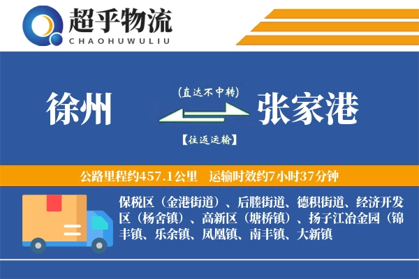 徐州到张家港物流专线