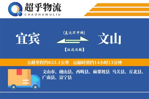 宜宾到富宁县物流公司