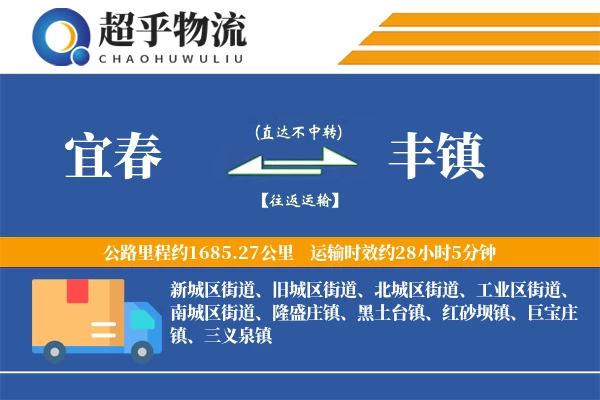 宜春到丰镇物流专线