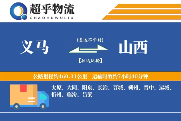 义马到山西物流专线