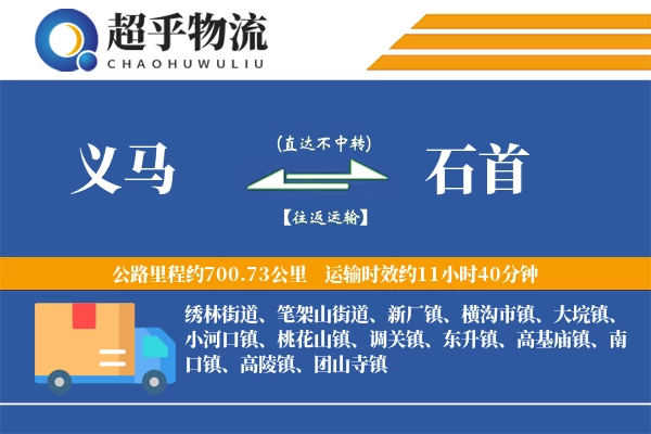 义马到石首物流专线