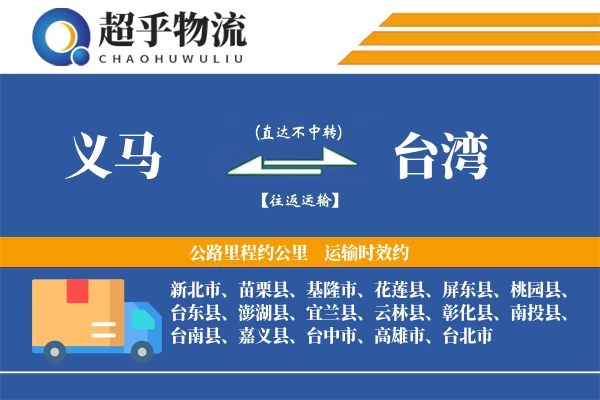 义马到台湾物流专线