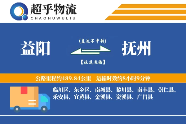 益阳到抚州物流专线