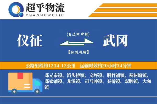 仪征到武冈物流专线