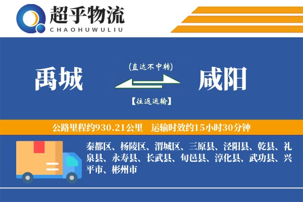 禹城到咸阳物流专线