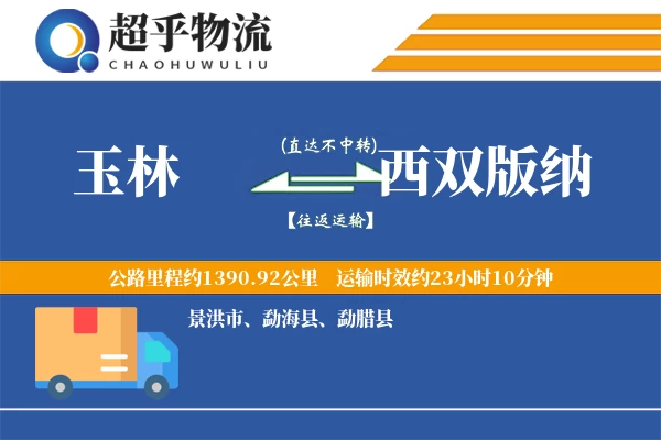 玉林到勐腊县物流公司