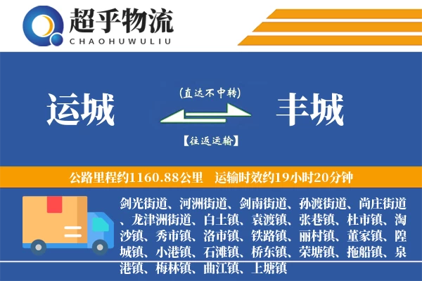 运城到丰城物流专线