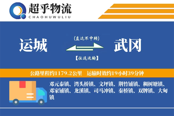 运城到武冈物流专线