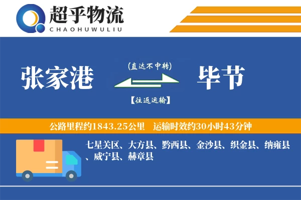 张家港到威宁县物流公司