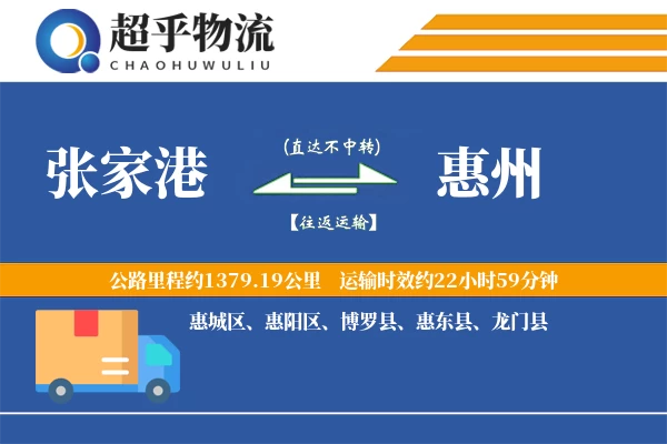 张家港到龙门县物流公司