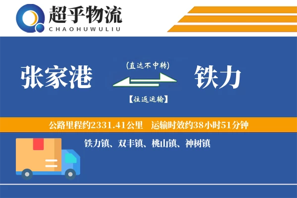 张家港到铁力物流专线