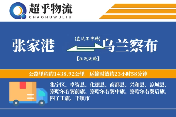 张家港到兴和县物流公司