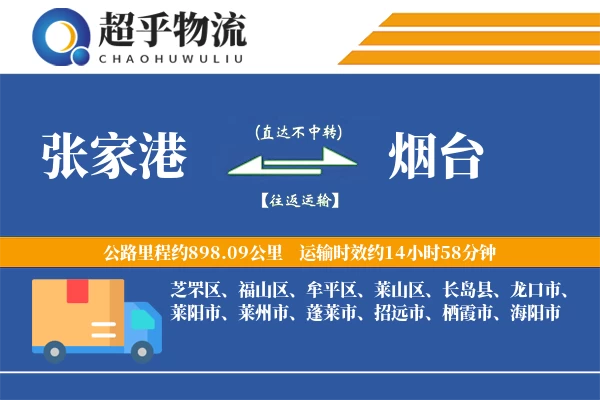 张家港到烟台物流专线