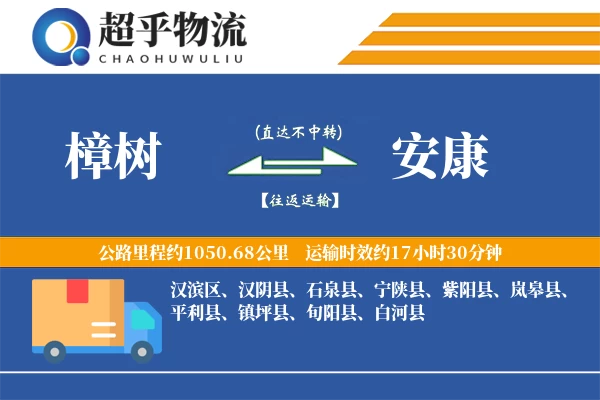 樟树到安康物流专线