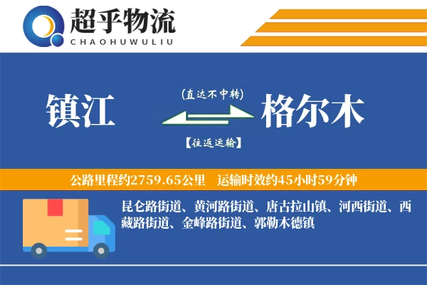 镇江到格尔木物流专线