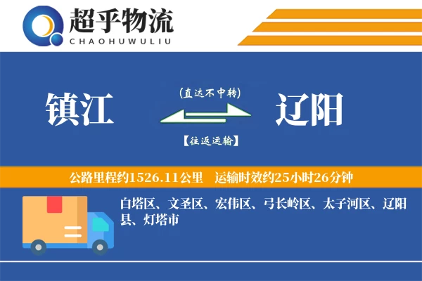 镇江到辽阳物流专线