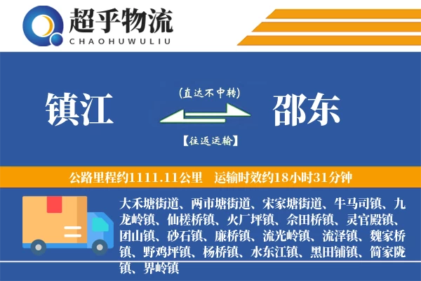 镇江到邵东物流专线