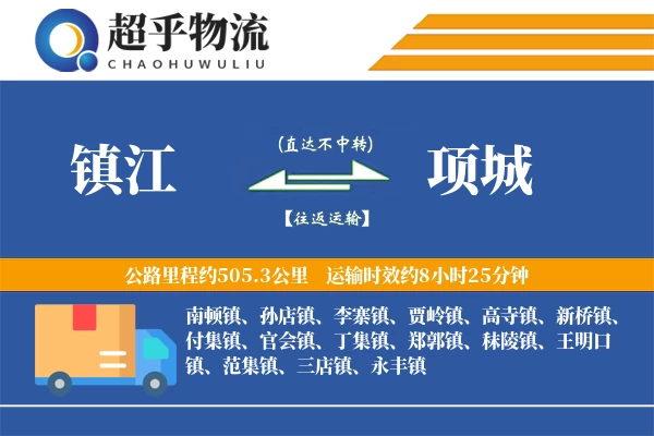 镇江到项城物流专线