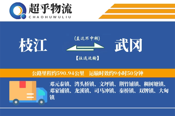 枝江到武冈物流专线