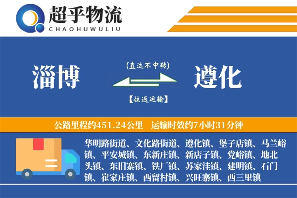 淄博到遵化物流专线