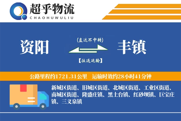 资阳到丰镇物流专线