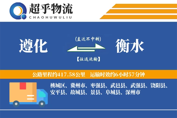 遵化到衡水物流专线