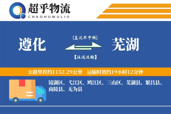 遵化到芜湖物流专线